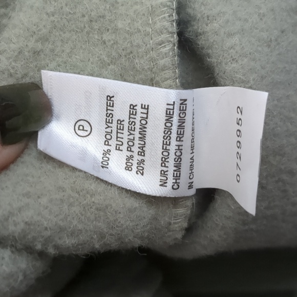 JOIE* sage green woolly feel cropped long sleeve button front collared shaket XL - Picture 9 of 14